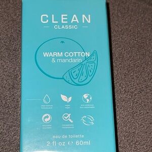 NEW! CLEAN CLASSIC WARM COTTON & MANDARIN EAU DE TOILETTE 2 FL OZ FRAGRANCE